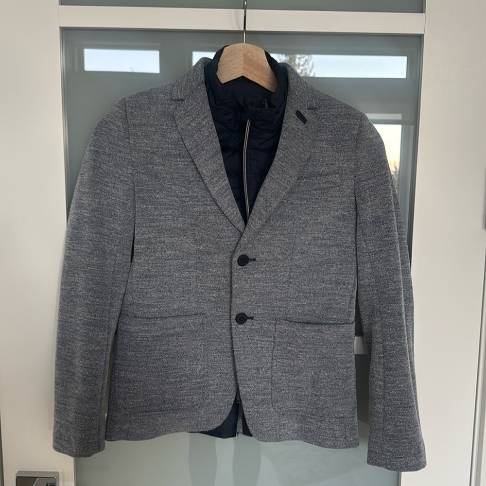 Hugo Boss Detachable Panel Blazer, Navy Blue, Boys, 10 yrs, Sport Jacket, Used